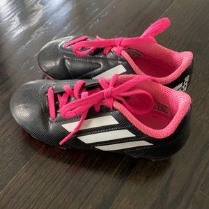 Gently worn kids soccer cleats size 12